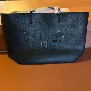 Victoria's Secret Textured Black Tote